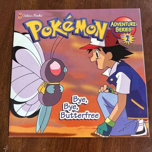 Pokemon - Bye Bye Butterfree - #1 (Golden Book) 1999 Diane Muldrow Softcover - Picture 1 of 8
